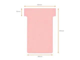 Planbord T-kaart Nobo nr 2 48mm roze - 4