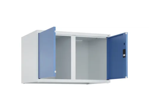 opzetkast,v. locker,2vak.,vak B 400mm,HxBxD 500x800x500mm,vleugeldeur