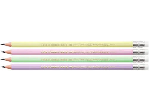 Potlood Bic Evolution HB met gom pastel assorti