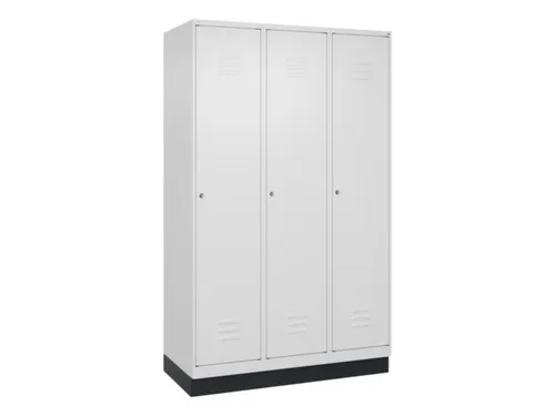 locker,HxBxD 1950x1200x500mm,3vak,vak B 400mm,cil.-slot,sokkel