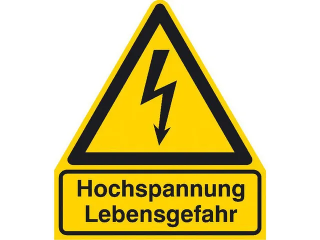 waarschuwings-combibord,v. binnen/buiten,Hoogspanning levensgevaar,PVC