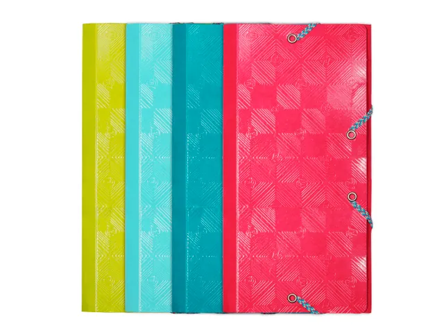 Elastomap 1928 met 3 kleppen ft DL Assorti kleuren karton