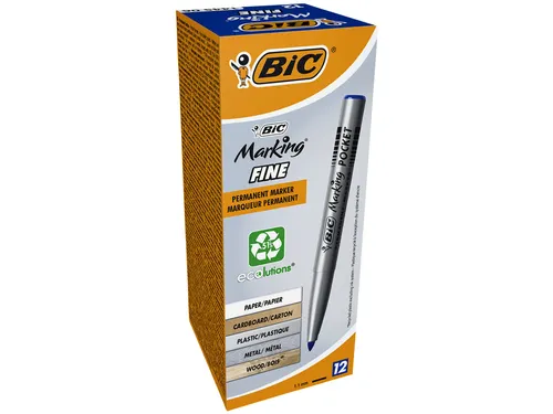 Viltstift Bic 1445 ecolutions rond fijn blauw