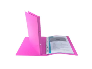 Ringmap glanskarton A4 2R 15mm roze - 2