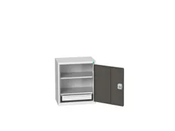 universele kast,HxBxD 600x525x350mm,2xStalen bodem,1lade(n)
