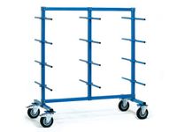 Draagarmwagens 4624-1 Dubbelzijdig 500kg 1200x800mm Ral5007 Pvc Slang