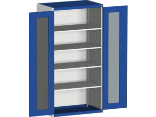 systeemkast,HxBxD 2000x1050x650mm,4xStalen bodem,5-punts sluitsysteem - 2