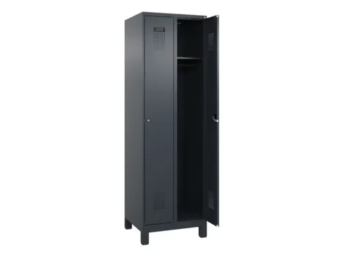 locker,HxBxD 1950x600x500mm,2vak,vak B 300mm,cil.-slot,voeten