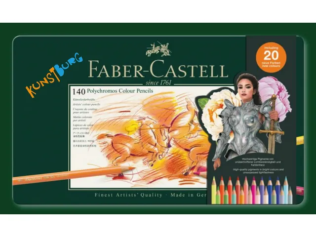 Kleurpotlood Faber-Castell Polychromos 3,8mm kerndikte blik à 140 stu