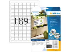 HERMA 10900 Power Etiketten A4 25,4x10mm Wit 4725 stuks