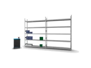 breedvakstelling,grondveld,HxBxD 3000x2320x435mm,vakl. 350kg - 3