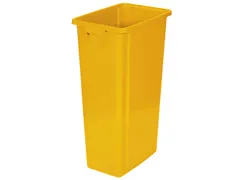 afvalverzamelaar,80l,HxBxD 762x320x460mm,romp PP geel,gesloten
