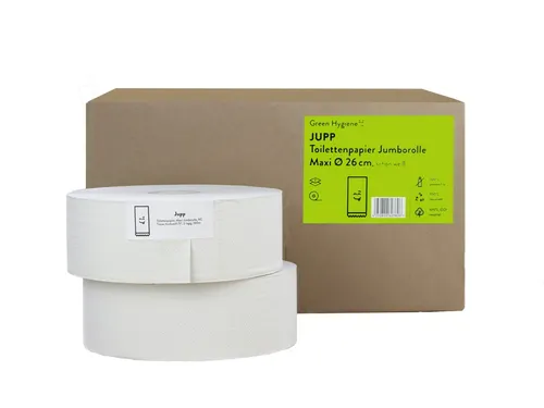 Toiletpapier Midi Jumborollen 6 Rol 100% recycled 100% co2 Neutraal