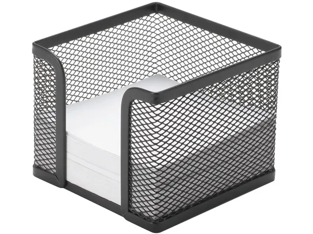 Memokubus Metaal Zwart