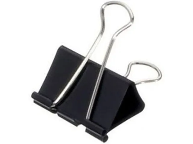Office Products Foldbackclip 19mm Zwart 12 stuks