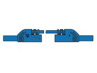 Contact Protected Injection-moulded Measuring Lead 4mm 25cm / Blue (ml