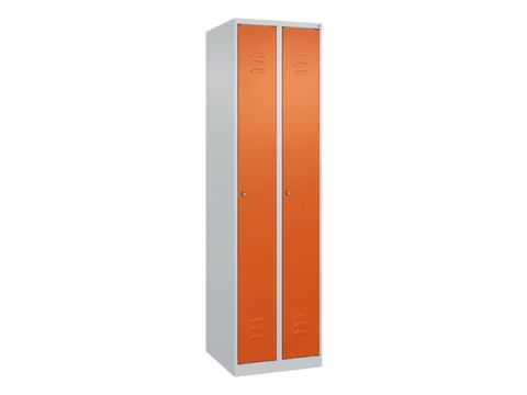 locker,HxBxD 1850x500x500mm,2vak,vak B 250mm,cil.-slot,staand op vloer