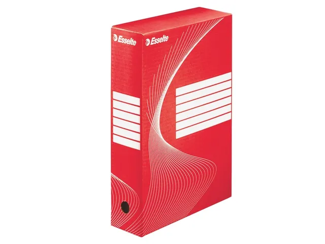 Archiefdoos Esselte Boxycolor 80mm 352x250mm rood