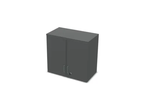 opzetkast v. kast met openslaande deuren MS-donkergrijs 740x800x445mm