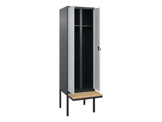 locker voor scheiding van kleding,HxBxD 2120x600x815mm,2vak - 2