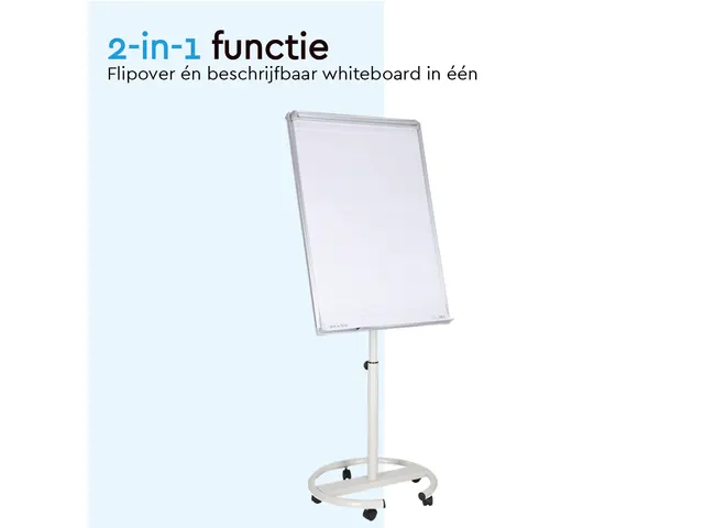 BRASQ Flipover Mobiel Deluxe 70x100cm Magnetisch Wit met accessoires