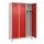 locker voor scheiding van kleding,HxBxD 1950x1200x500mm,3vak