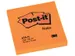 Memoblok Post-it 654 76x76mm oranje 100 vel