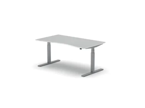 Elektrisch ihv bureau,HxBxD 650-1310x1600x900/800mm,blad wit