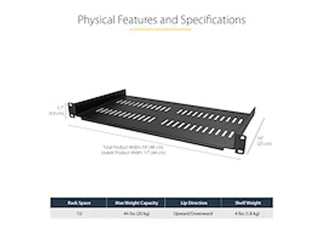 1U Geventileerde Server Rack Schap 10 inch