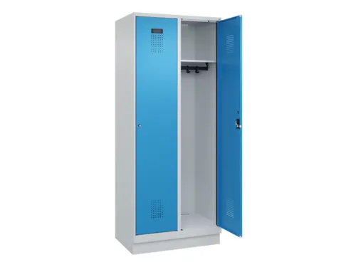 locker,HxBxD 1950x800x500mm,2vak,vak B 400mm,cil.-slot,sokkel