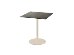 bistrotafel,HxBxD 730x700x700mm,rechthoekig,schotelvoet zandkleuren