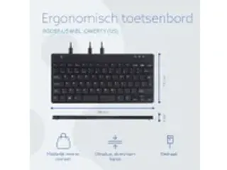 OUTLET Split Break V2 ergonomisch toetsenbord Qwerty US Zwart bedraad - 7