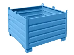 Systeem-Stapelcontainer Blauw 850x1200x1200mm 1000kg Inhoud 1m³