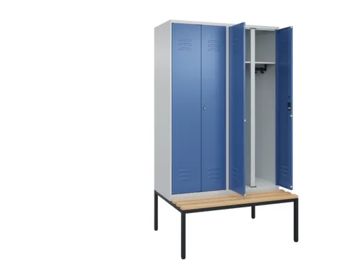 locker voor scheiding van kleding,HxBxD 2120x1200x815mm,4vak