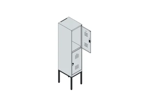 dubbeldekse locker,HxBxD 1950x400x500mm,1x2vak.,vak B 400mm