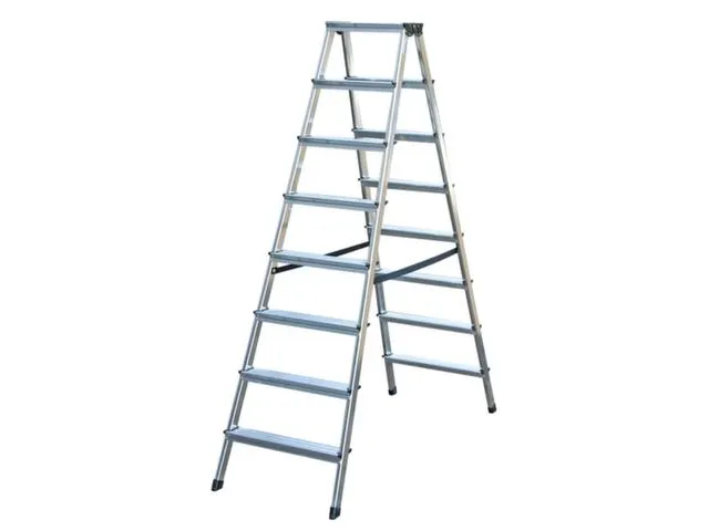 Lichte Universele Trapladder Tweezijdig L 1 87m H 1 51m 2x8treden