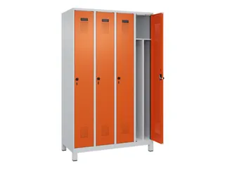 locker voor scheiding van kleding,HxBxD 1950x1200x500mm,4vak - 1