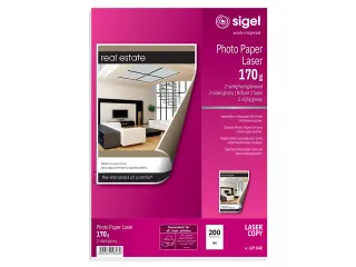 Fotopapier Sigel Kleurenlaser A4 Hoogwit Glans 170 Gram 200 Vel - 1