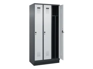 locker voor scheiding van kleding,HxBxD 1950x900x500mm,3vak - 1