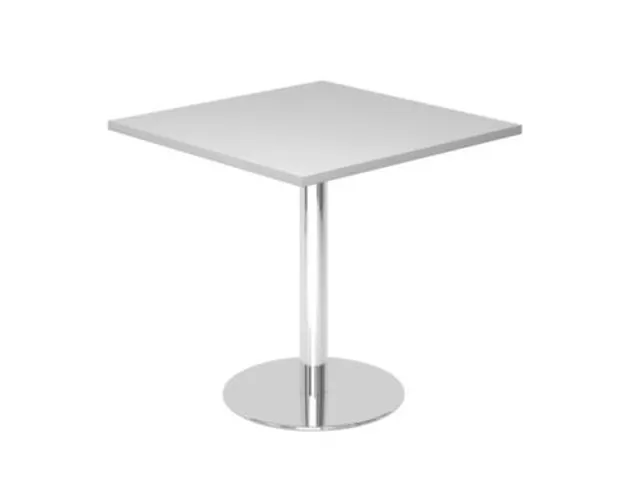 vergadertafel,HxBxD 745x800x800mm,vierkant,schotelvoet chroom