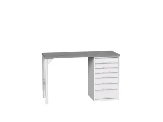werkbank,HxBxD 930x1500x600mm,linoleumblad,2voeten/1container - 1