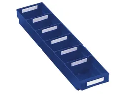 Stellingbak Extra Vlak Pp Hxbxd 65X120X500Mm Blauw