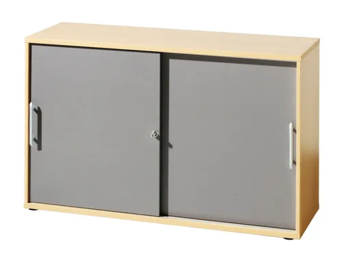 schuifdeurkast,HxBxD 1000x1200x400mm,2xhouten vloer,3ordnerhoogte