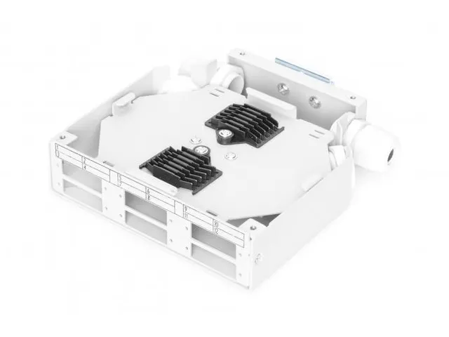 DIN-railadapter voor 6x SC/DX-koppelingen Grijs