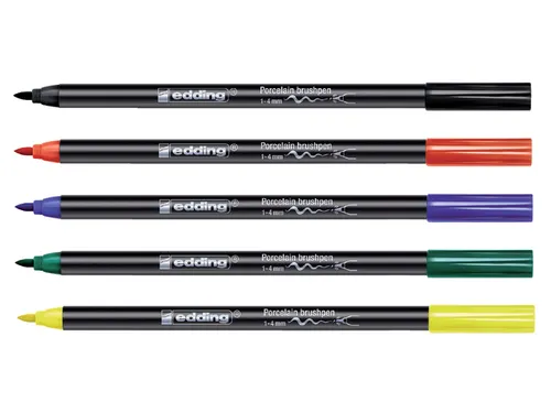 Brushpen edding 4200 porselein blauw