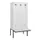 locker met bank,HxBxD 1950x900x815mm,3vak,vak B 300mm,cilinderslot