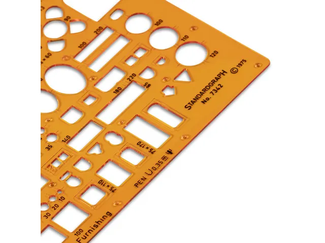 Sjabloon Standardgraph meubelsjabloon Architect 1:100