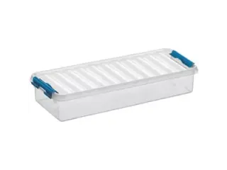 Q-line opbergbox 2,5L transparant blauw - 38,8x14,2x6,5cm - 1