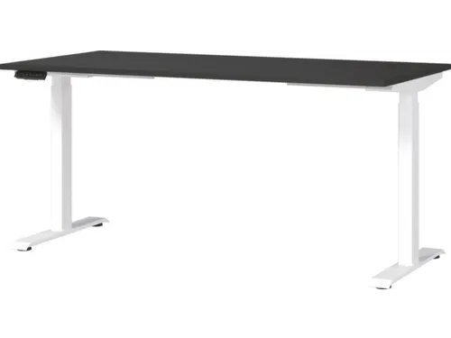 Elektrisch ihv bureau,HxBxD 720-1200x1600x800mm,blad grafiet