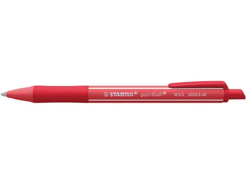 Pointball colorful balpen medium punt rood